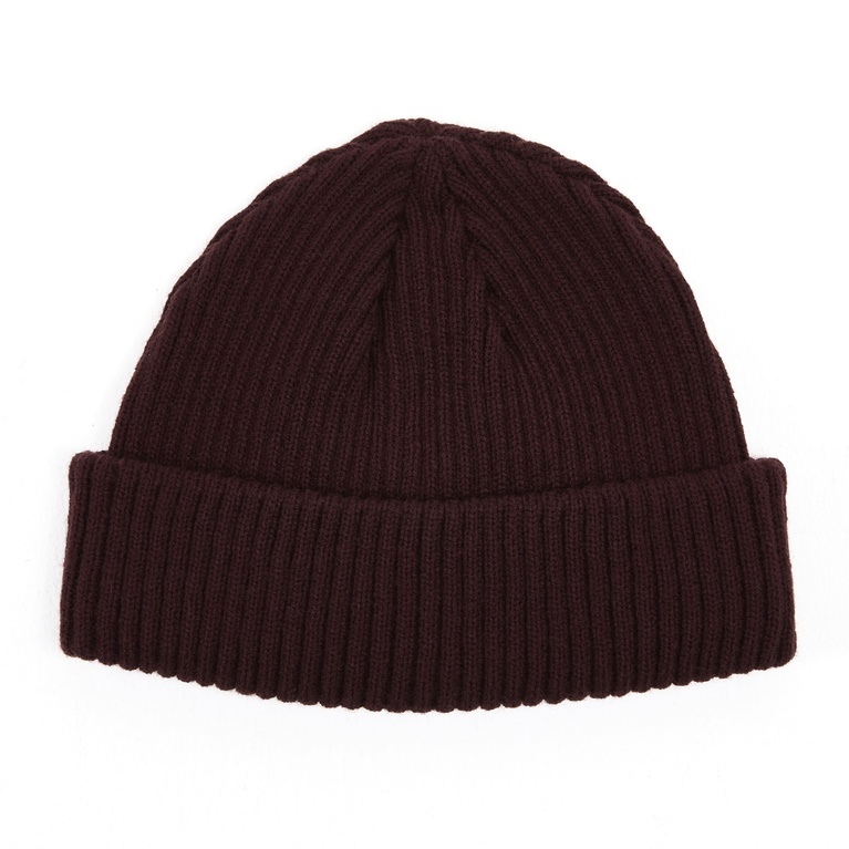 Rib-knit beanie "Seb" Burgundy